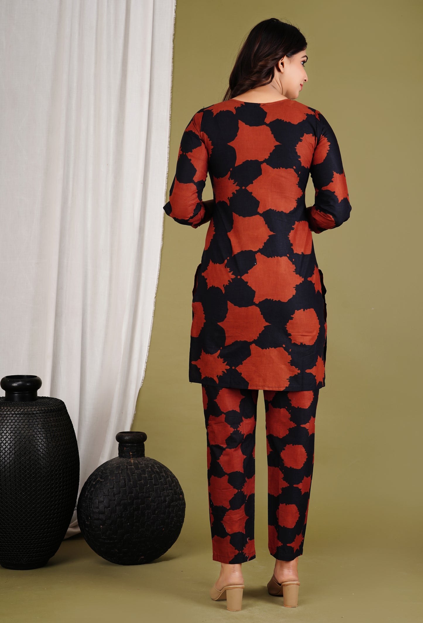 Choco Mousse Brown & Black Coord Set