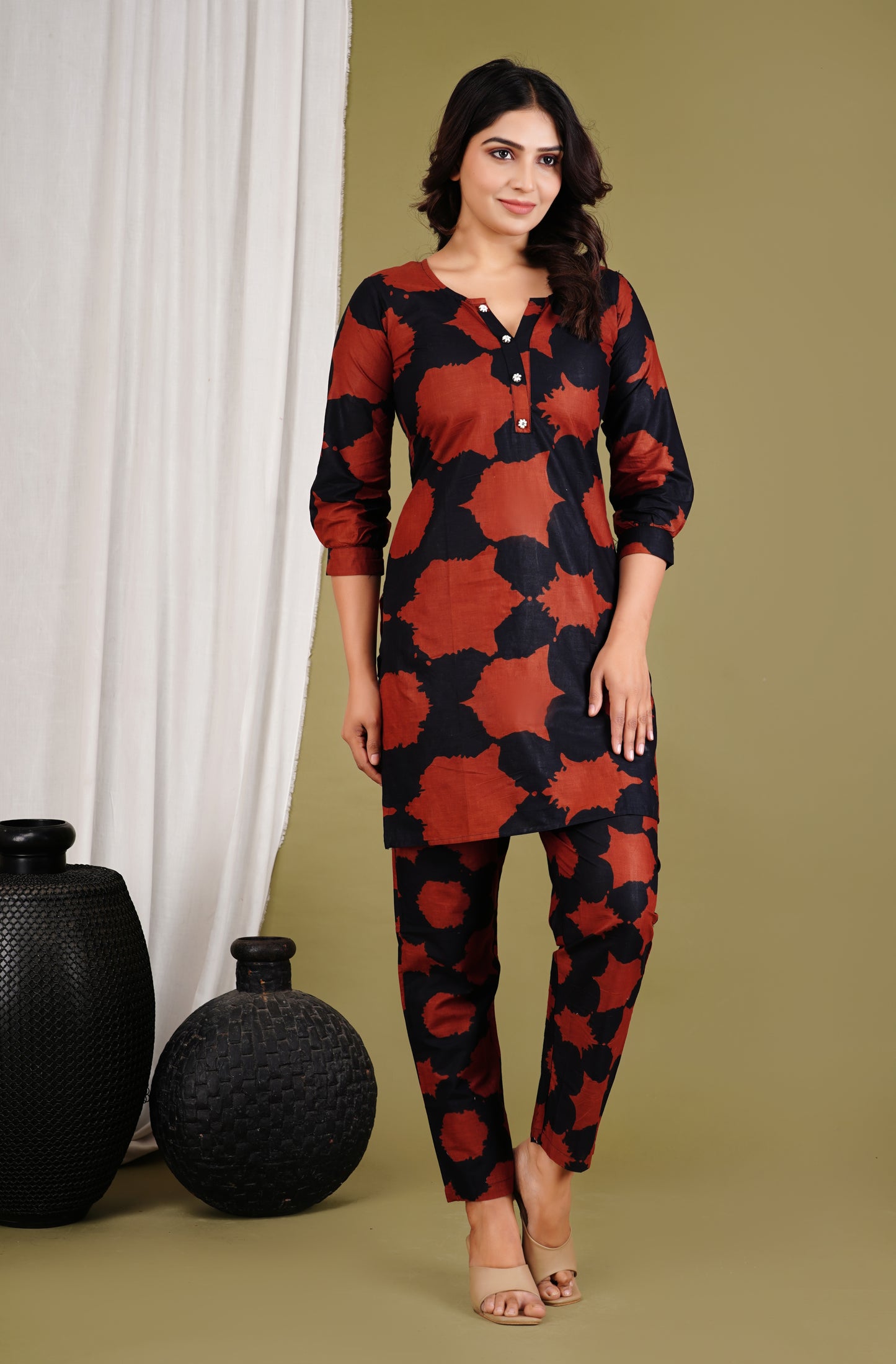 Choco Mousse Brown & Black Coord Set