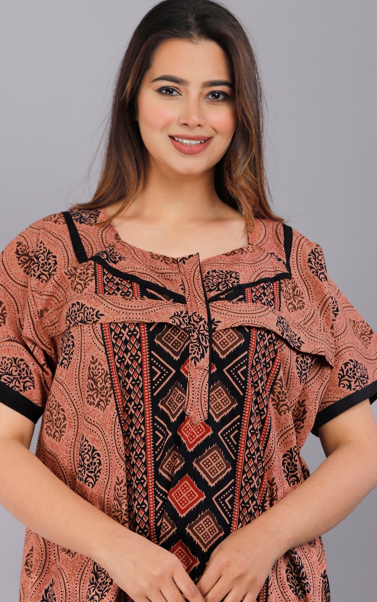 Maternity Feeding Nursing Nightwear Gown