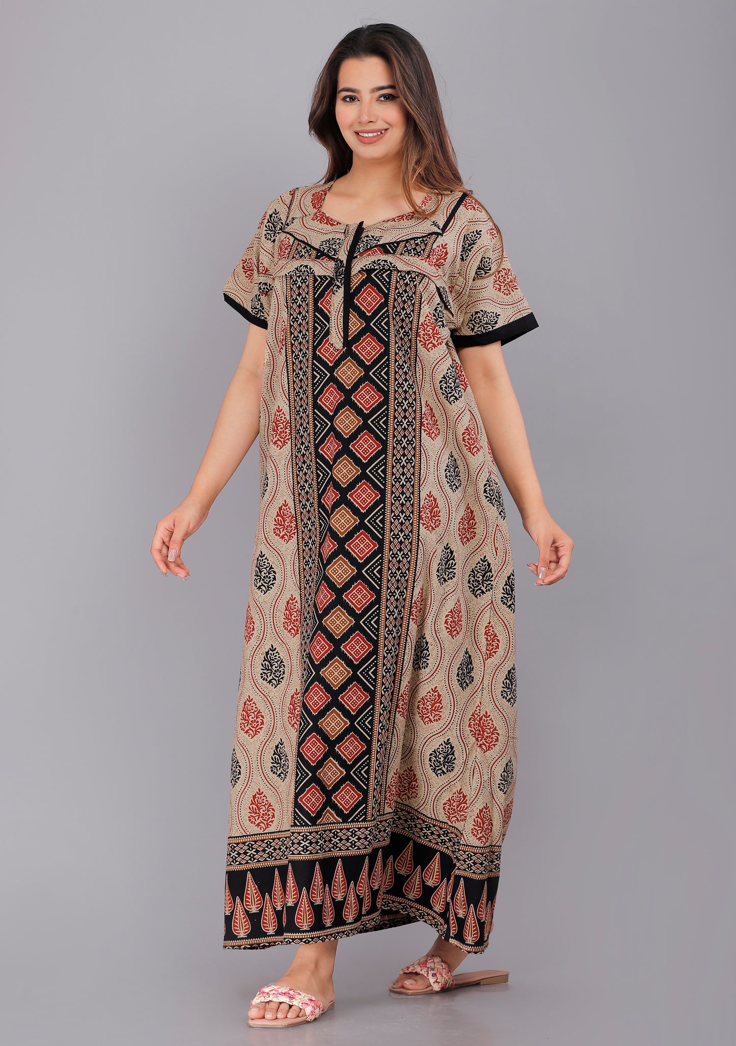 Maternity Feeding Nursing Nightwear Gown