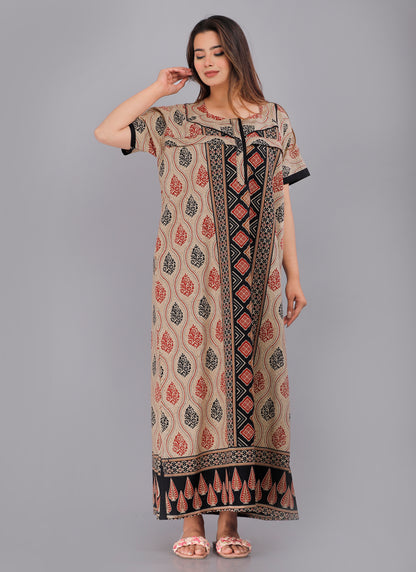 Maternity Feeding Nursing Nightwear Gown