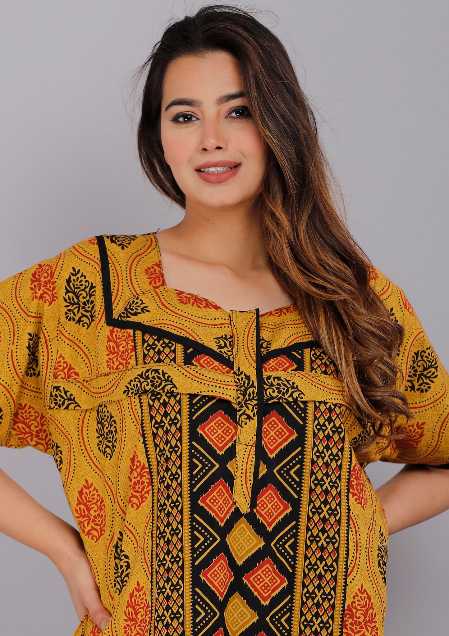 Maternity Feeding Nursing Nightwear Yellow Gown