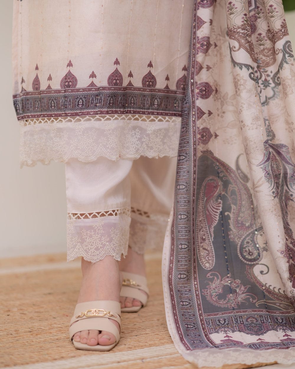 Printed Viscose Muslin Luxury Pakistani Style Suit