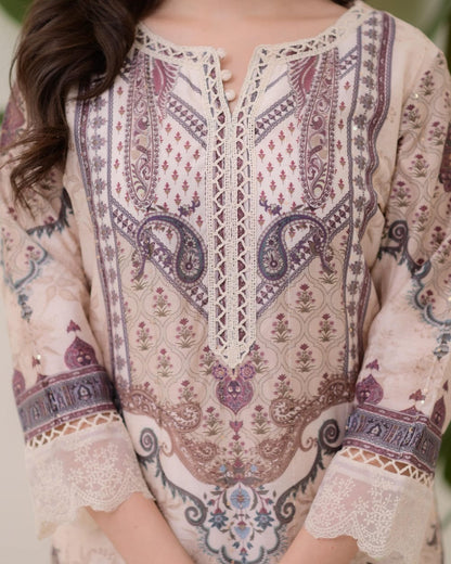 Printed Viscose Muslin Luxury Pakistani Style Suit