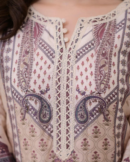 Printed Viscose Muslin Luxury Pakistani Style Suit