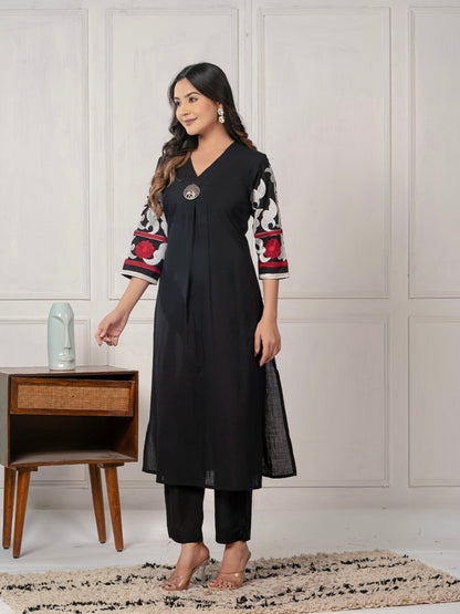 Handloom Cotton Designer Kurta Set