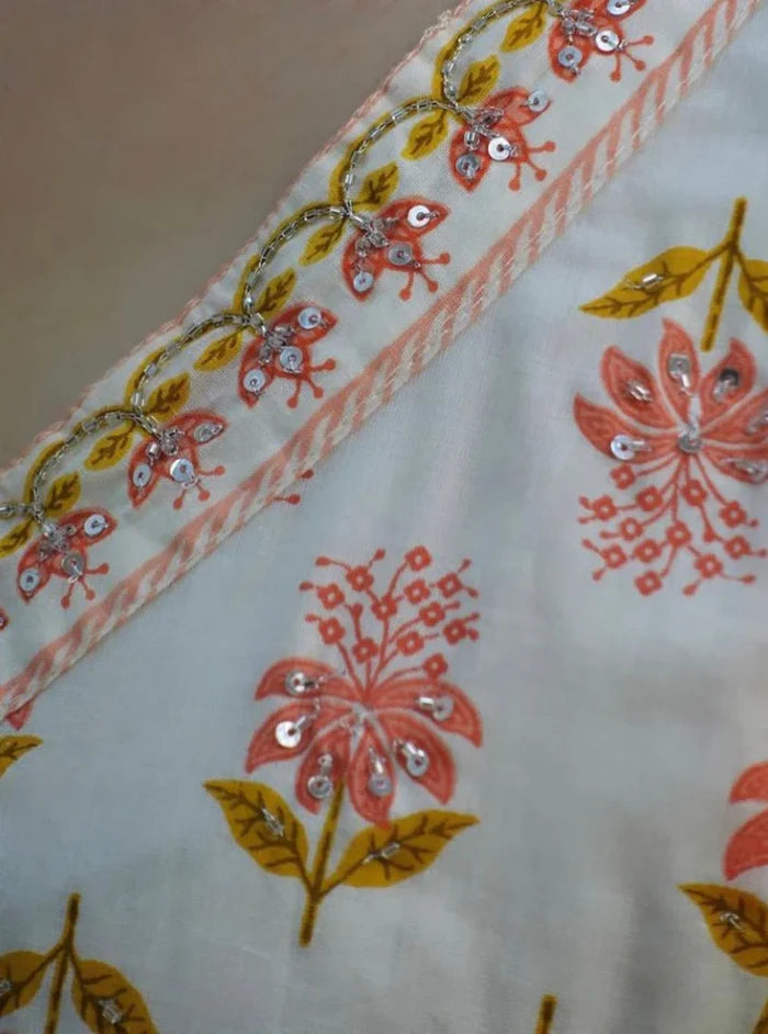 Cotton Printed Afghani Salwar Flared Suit