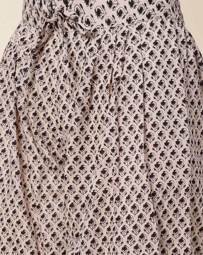 Ajrakh Print Cotton Afghani Pants Kurta Set